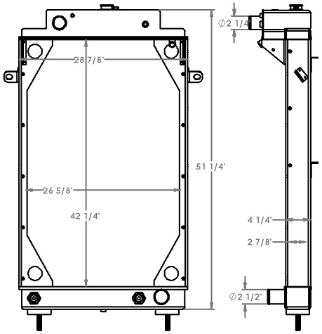 451341 - Seagraves Fire Truck Radiator Radiator