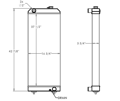 451348 - Caterpillar 320D Radiator Radiator