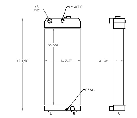 451349 - Caterpillar 324D Radiator Radiator