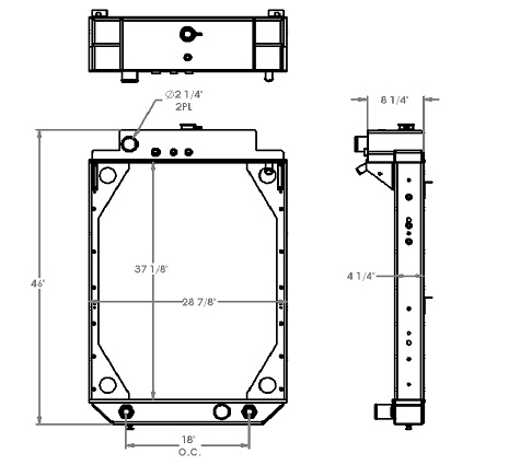 451360 - HME Fire Truck Radiator Radiator