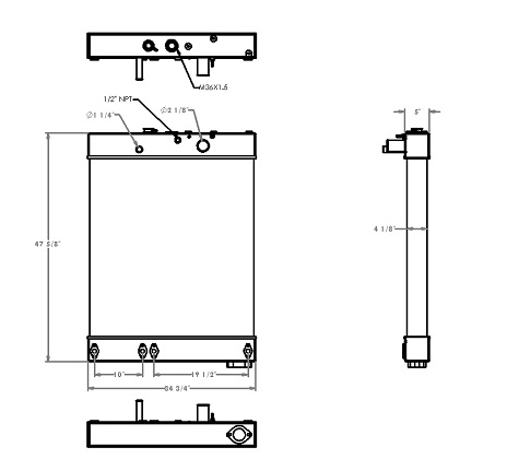 451361 - Komatsu WA450-2 Radiator Radiator