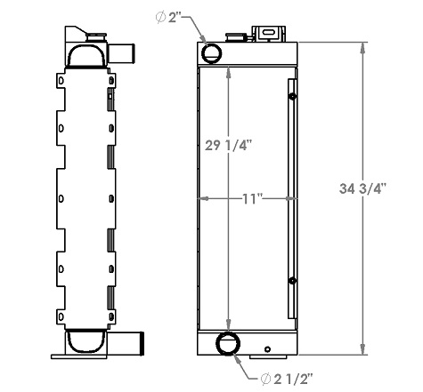 451362 - John Deere 550J Radiator Radiator