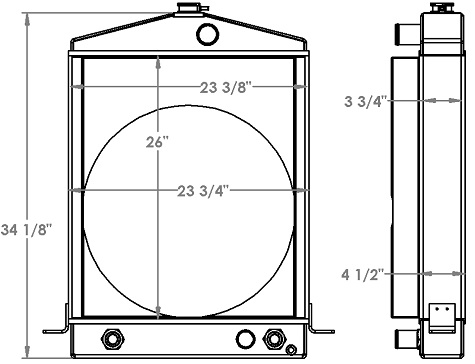 451364 - Michigan 75A II Wheel Loader Radiator Radiator