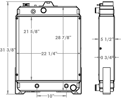 451365 - Caterpillar 910 Loader Radiator Radiator