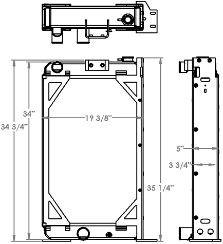 451374 - John Deere 550G Radiator Radiator