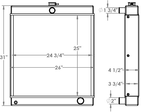 451382 - Sullair 375 DPO Radiator Radiator