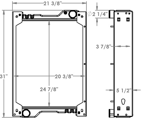 451383 - Caterpillar 415 Radiator Radiator