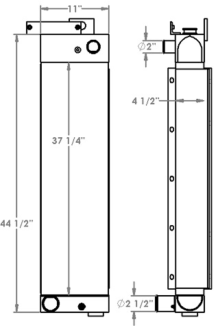 451385 - John Deere 750J Radiator Radiator