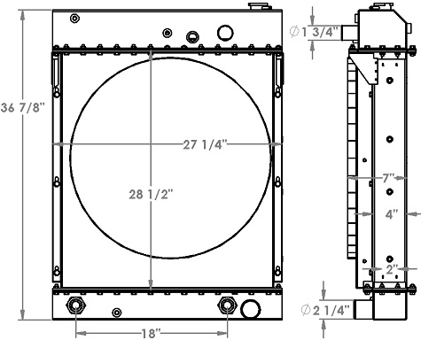 451386 - Yard Truck Radiator Radiator