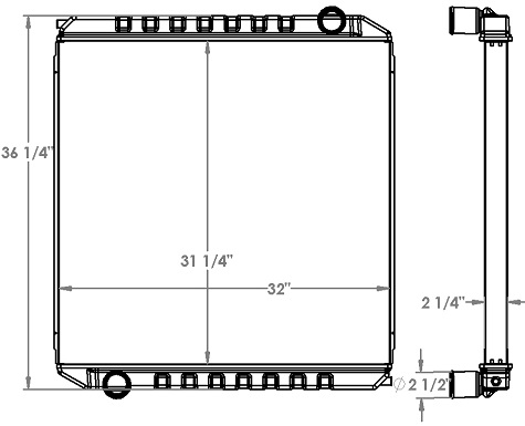 451393 - Rosenbauer Fire Truck Radiator Radiator