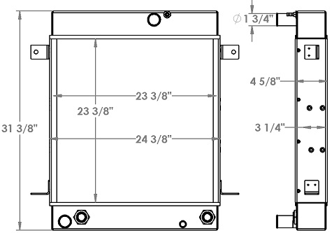 451394 - Michigan / Volvo L30 Wheel Loader Radiator Radiator