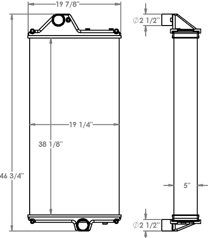 451398 - John Deere Tractor Radiator Radiator