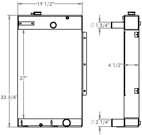 451404 - Volvo / Champion / Leeboy Grader Radiator Radiator