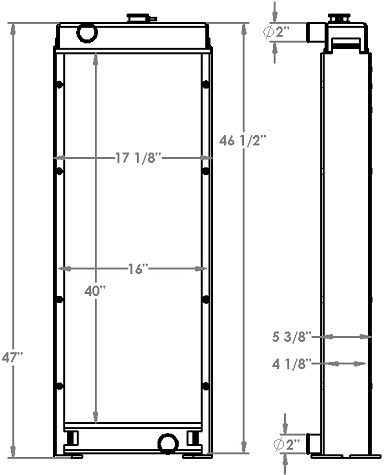 451405 - John Deere 700H Radiator Radiator