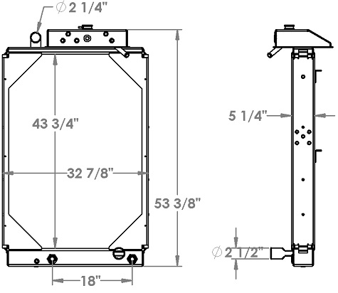 451407 - HME Fire Truck Radiator Radiator