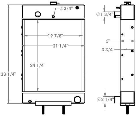 451409 - Cummins Power Products Radiator Radiator