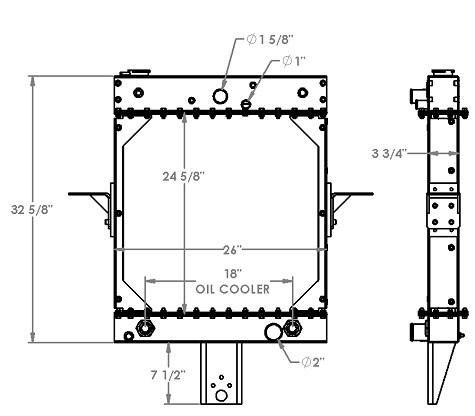 451418 - Kalmar Ottawa Yard Truck Radiator Radiator