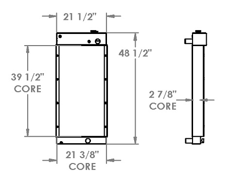 451421 - Ingersoll Rand / Doosan Radiator Radiator