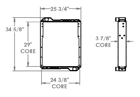 451425 - Case Motor Grader Radiator Radiator