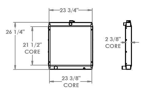 451426 - Sullair 175-250Q Compressor Radiator Radiator