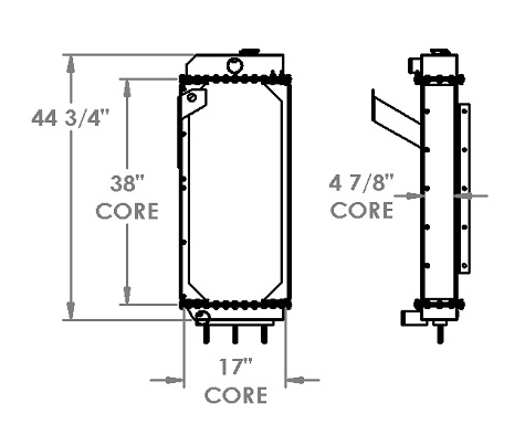 451430 - John Deere 655 Radiator Radiator