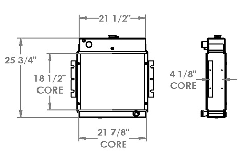 451431 - Ingersoll Rand Telehandler Radiator Radiator