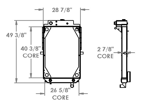 451434 - KME Fire Truck Radiator Radiator