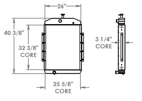 451437 - Cummns / Onan Generator Radiator Radiator