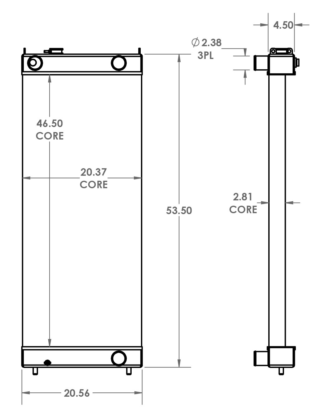 451446 - Isuzu Generator Radiator Radiator