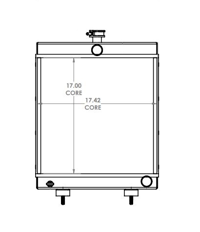 451448 - Cummins / Onan Generator Radiator Radiator