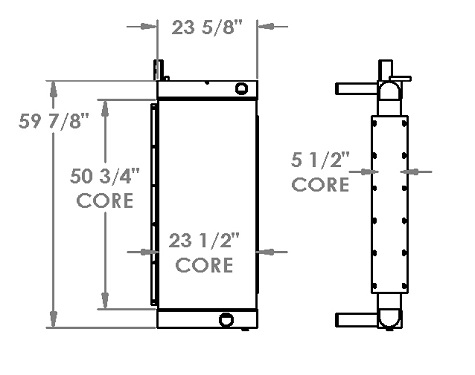 451455 - Terex / CMI RS600 Asphalt Reclaimer Radiator Radiator