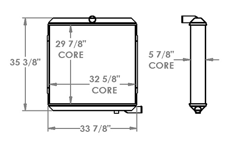 451457 - Caterpillar 545D Radiator Radiator