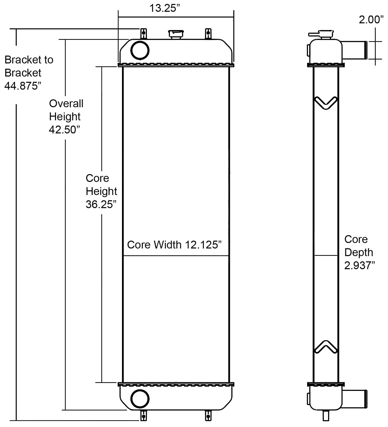 451460 - Kobelco Excavator Radiator Radiator