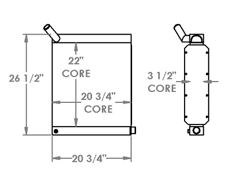 451461 - Kalmar Ottawa T2 Yard Truck Radiator Radiator