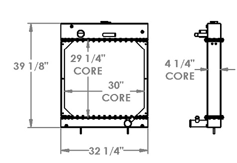 451465 - Elliott Magnetek 125KW Generator Radiator Radiator