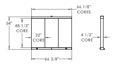 451470 - Schramm Drill Rig Radiator Radiator