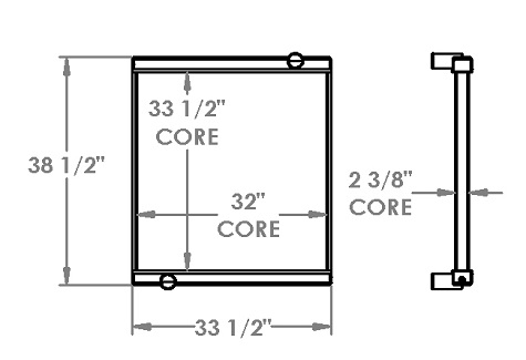 451473 - Pierce Fire Truck Radiator Radiator