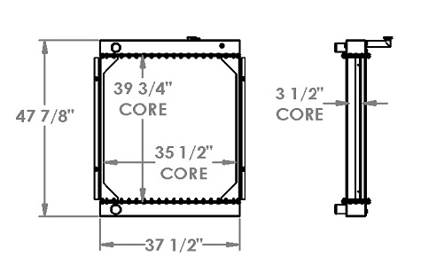 451474 - Multiquip Generator Radiator Radiator