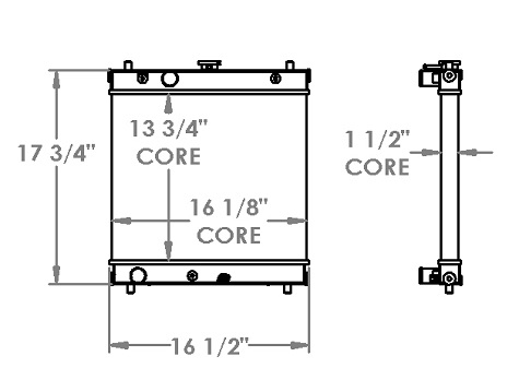 451481 - Moffet 3 Wheel Forklift Radiator Radiator