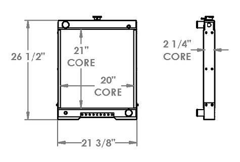 451483 - Kubota Radiator Radiator