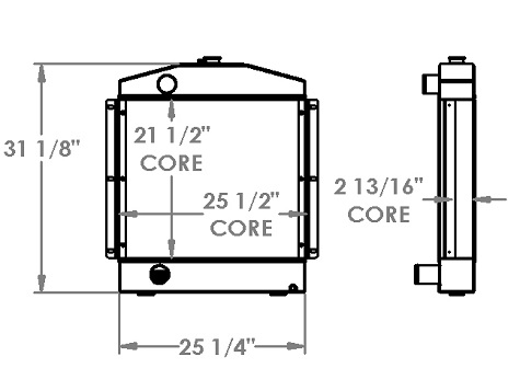 451490 - Case W18 Wheel Loader Radiator Radiator