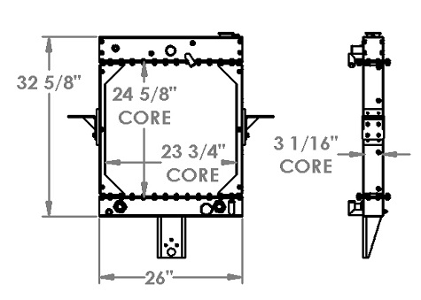 451495 - Kalmar Ottawa Yard Truck Radiator Radiator