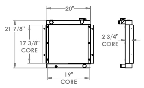 451500 - Miller D502K Big Blue Welder Radiator Radiator