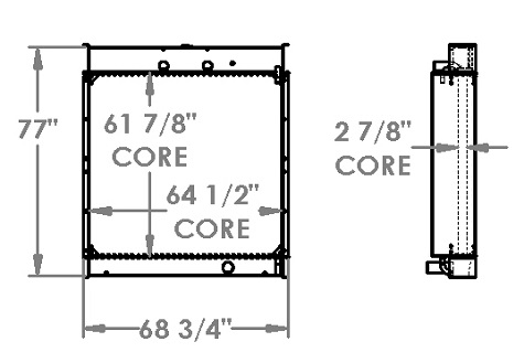 451511 - Generac Genset Radiator Radiator