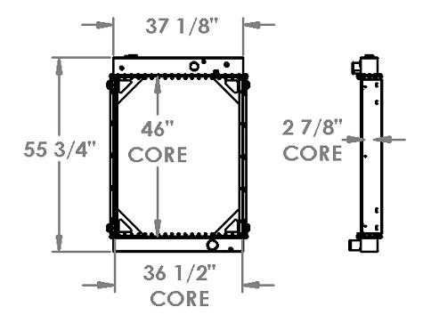 451512 - Cummins Onan 350DFCC Radiator Radiator