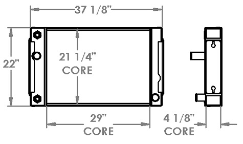 451514 - Military Cargo Loader Radiator Radiator