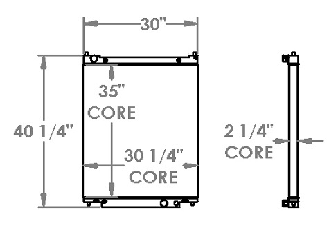 451515 - Cummins Onan Generator Radiator Radiator