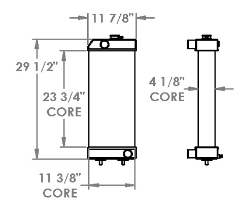 451517 - Caterpillar 308E Mini Excavator Radiator Radiator