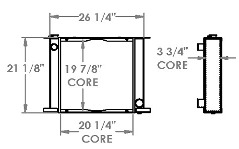 451519 - Case Skidsteer Radiator Radiator