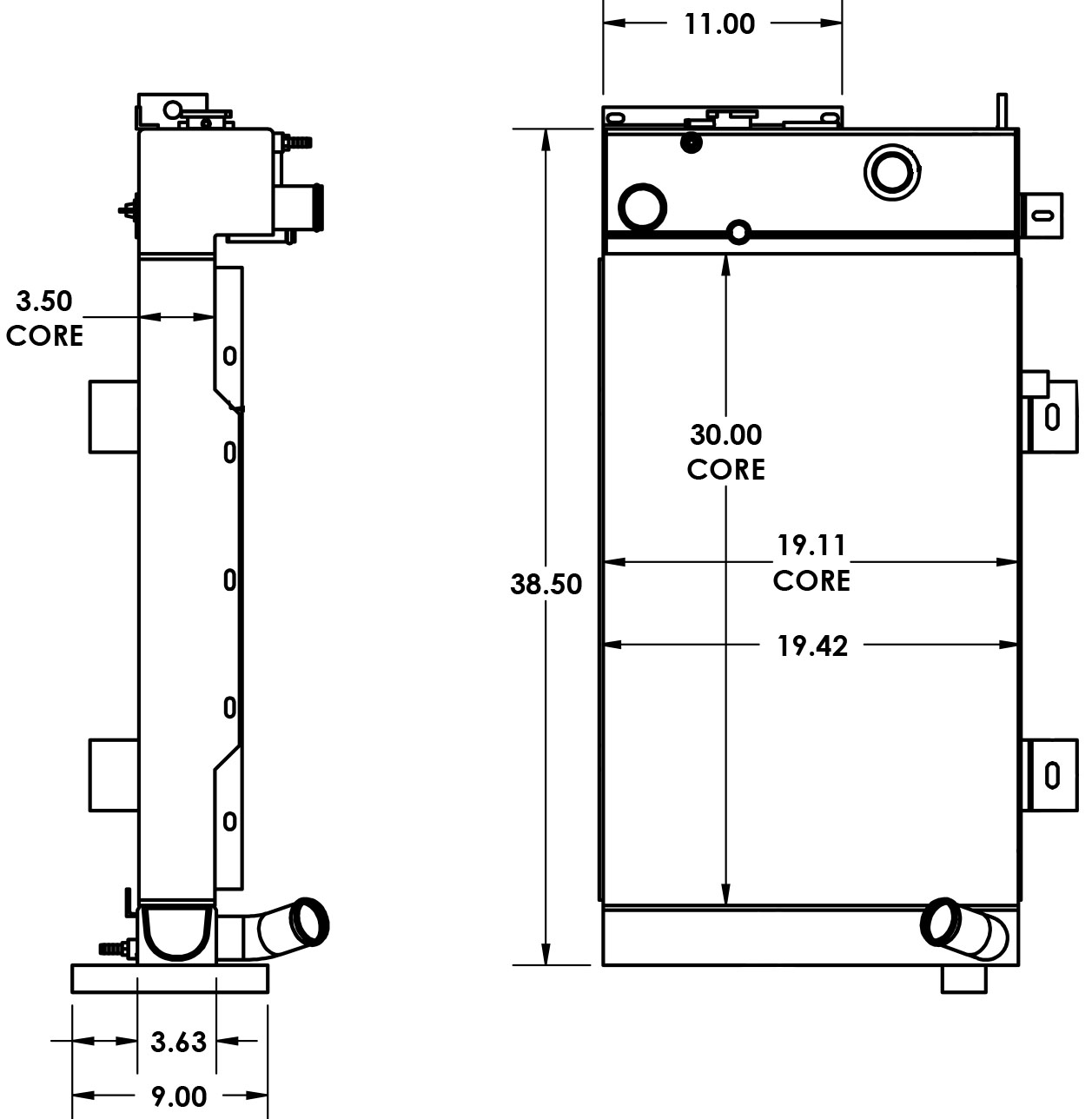 451523 - Volvo Earth Mover Radiator